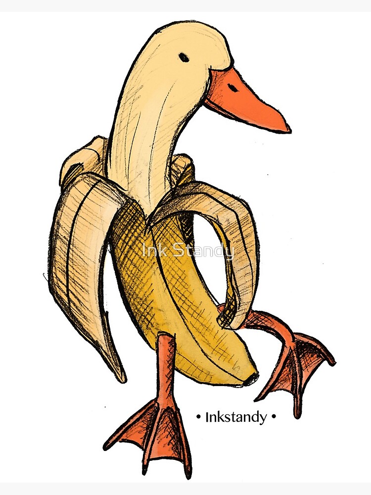 "Duck Banana" Photographic Print for Sale by Ink Standy Redbubble