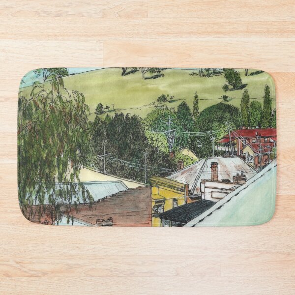 Item preview, Carcoar - over the rooftops, NSW, Australia designed and sold by Anne Huth.