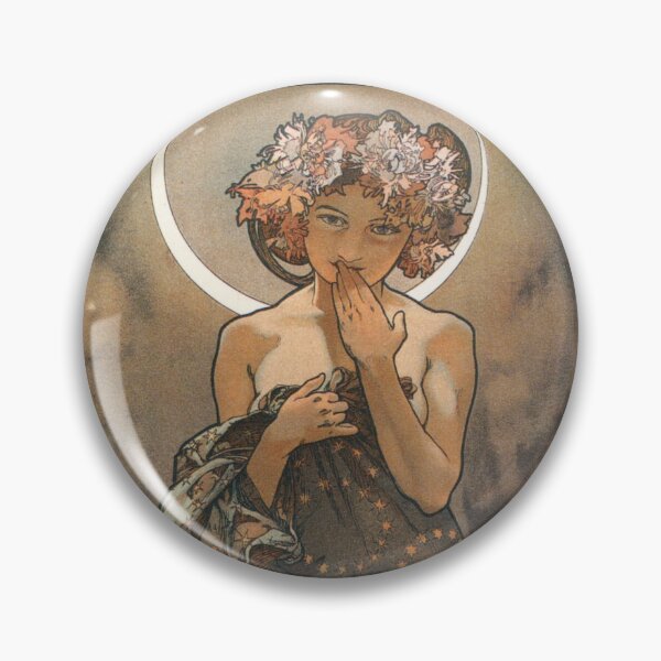 Item preview, Alphonse Mucha art nouveau, CLAIR DE LUNE,Elegant Beauty - Alphonse Mucha Inspired Art designed and sold by RaspberryEM.