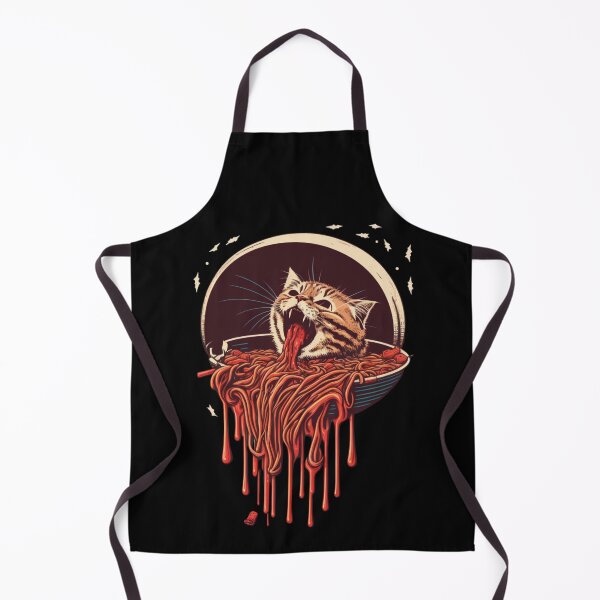 Item preview, Cat Eating Spaghetti Funny designed and sold by artfartzzz.