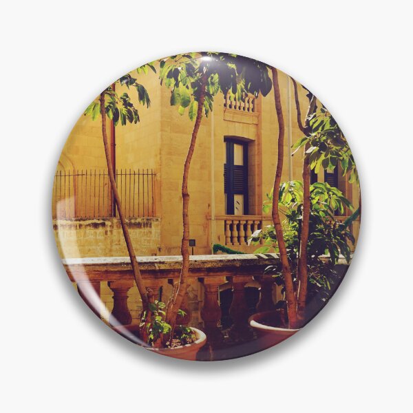 Item preview, Mediterranean City Balcony with Plants in Malta Island designed and sold by CarolinaReina.