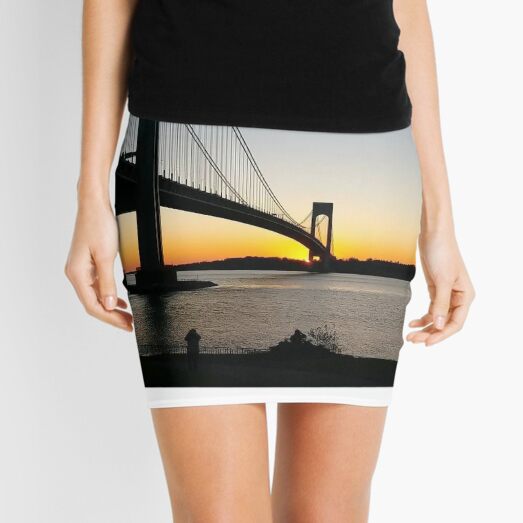 New York, New York City, Brooklyn, #NewYork, #NewYorkCity, #Brooklyn, Verrazano-Narrows Bridge, #VerrazanoNarrowsBridge, #VerrazanoBridge, #bridge, #Verrazano, #Narrows, Verrazano-Narrows Bridge Mini Skirt