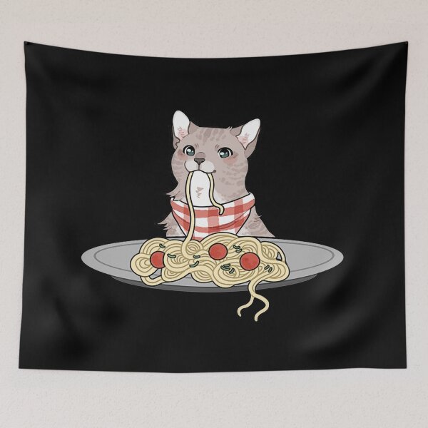 Item preview, Cat Eating Spaghetti - Kittty - cat lover - kitty lover designed and sold by tshirtsandme.