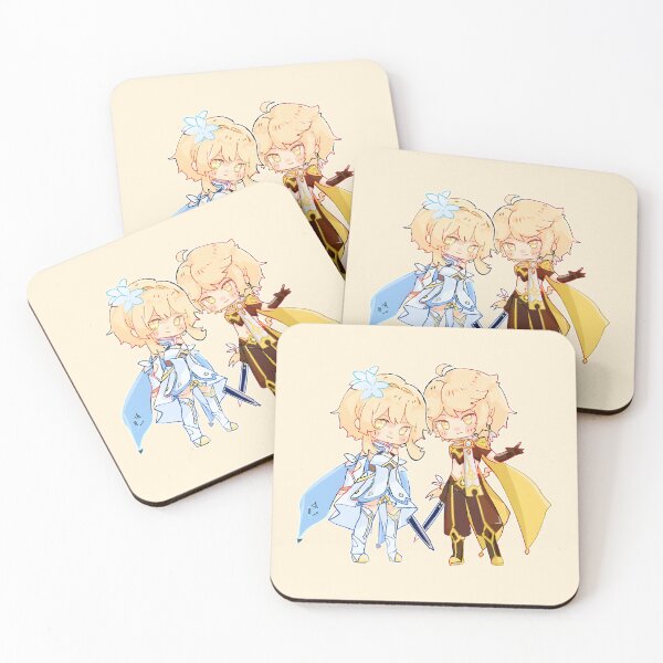 Item preview, Genshin Impact Lumine and Aether (YELLOW) designed and sold by Ghael.