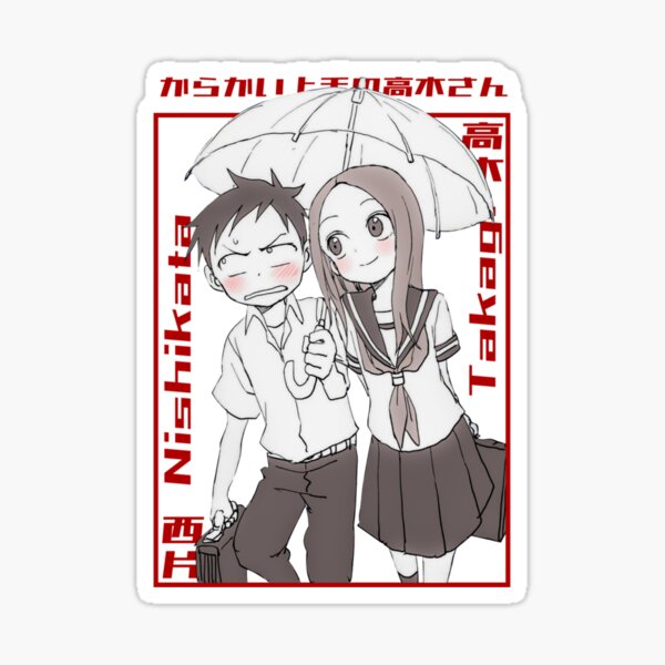 Karakai Jouzu no Takagi-san Sticker for Sale by matsumayuyu