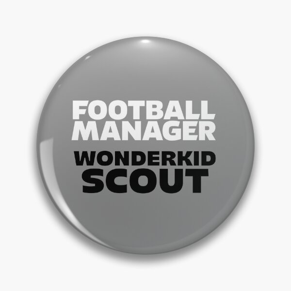 Item preview, Football Manager Wonderkid Scout White Black designed and sold by VRedBaller.