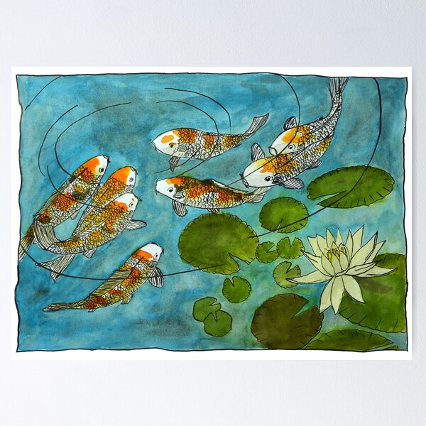 Fish Ink Posters for Sale