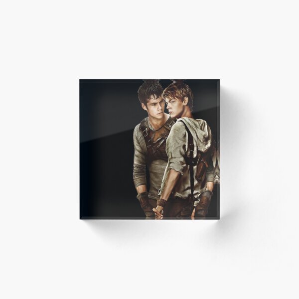Newt X Thomas - Maze Runner Aquarell Design Acrylic Block