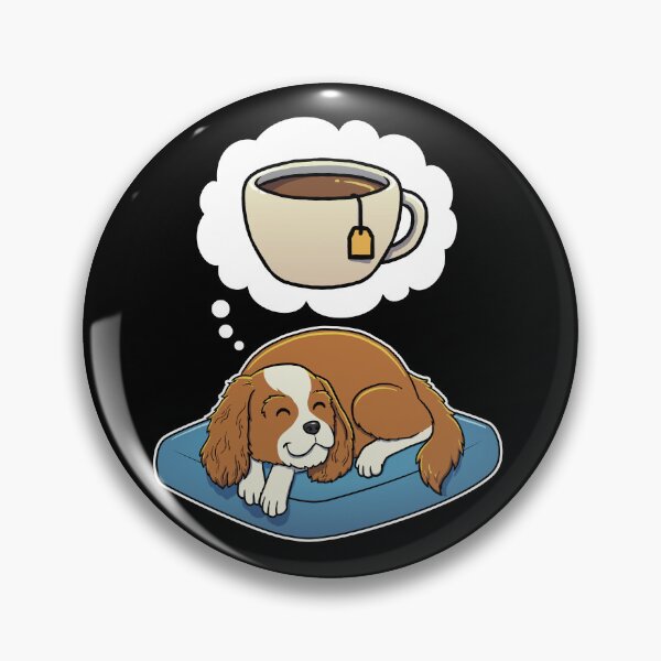 Artikelvorschau, Cavalier King Charles Spaniel dreaming about Tea entworfen und verkauft von DoggieDelights.