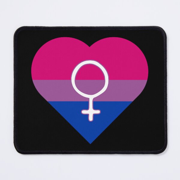 Item preview, Bisexual Pride Heart with Female Gender Symbol designed and sold by everything4eva.