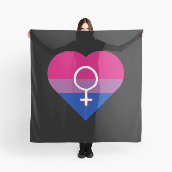 Item preview, Bisexual Pride Heart with Female Gender Symbol designed and sold by everything4eva.