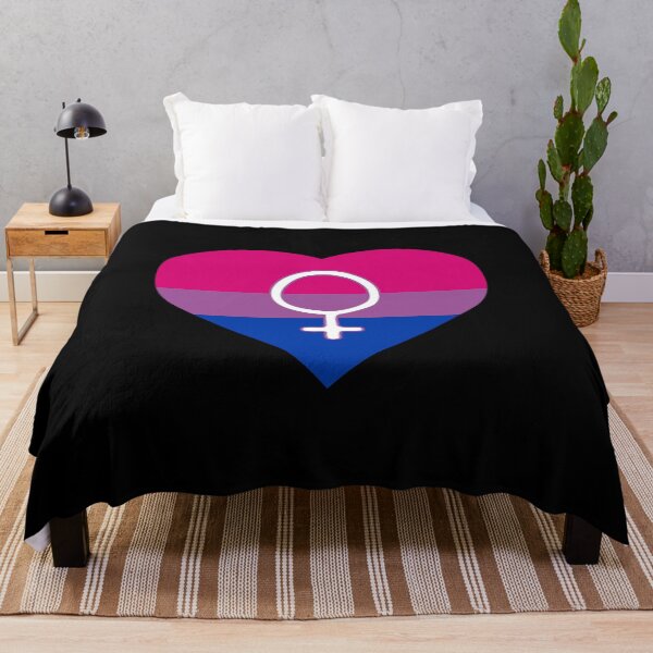 Item preview, Bisexual Pride Heart with Female Gender Symbol designed and sold by everything4eva.