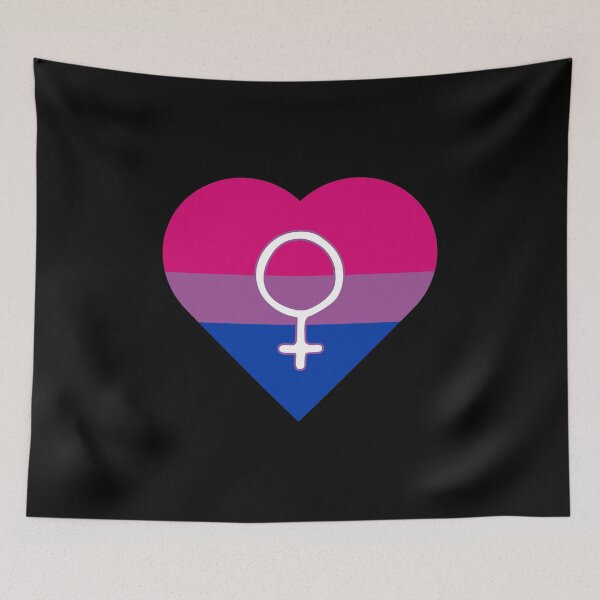 Item preview, Bisexual Pride Heart with Female Gender Symbol designed and sold by everything4eva.