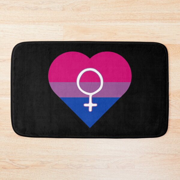 Item preview, Bisexual Pride Heart with Female Gender Symbol designed and sold by everything4eva.