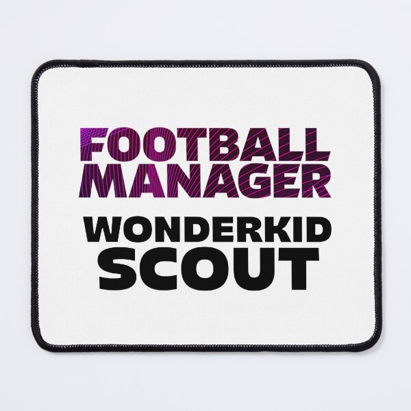 Item preview, Football Manager Wonderkid Scout Geo Purple Black designed and sold by VRedBaller.