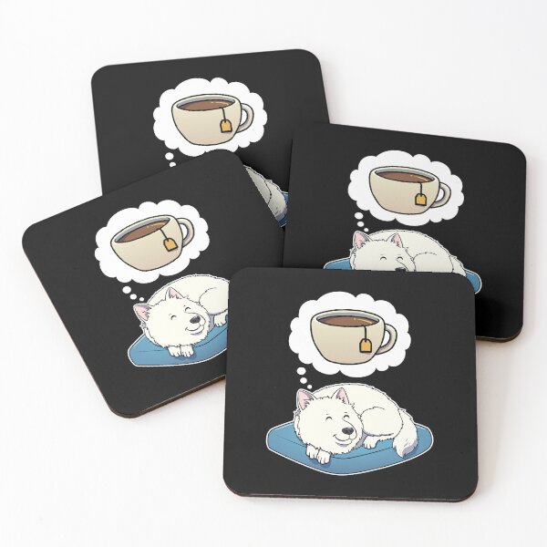Item preview, Samoyed dreaming about Tea designed and sold by DoggieDelights.