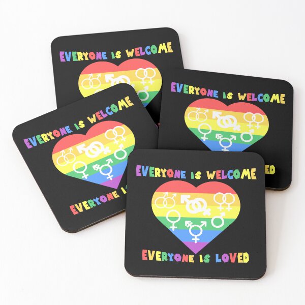 Item preview, Rainbow Pride Heart with All Gender Symbols designed and sold by everything4eva.