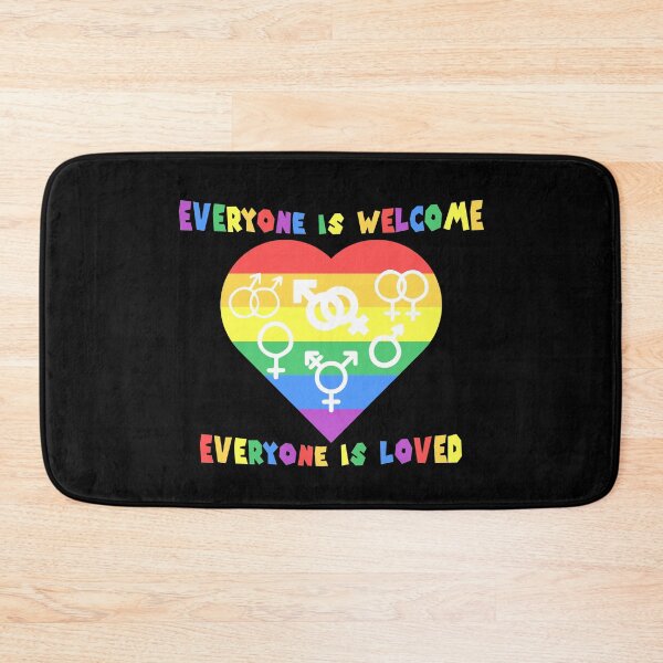 Item preview, Rainbow Pride Heart with All Gender Symbols designed and sold by everything4eva.