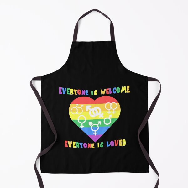 Item preview, Rainbow Pride Heart with All Gender Symbols designed and sold by everything4eva.