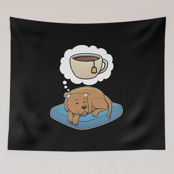 Artikelvorschau, Staffordshire Bull Terrier dreaming about Tea entworfen und verkauft von DoggieDelights.