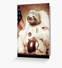 Tarjeta de felicitación Astronauta Sloth