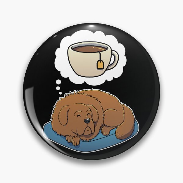 Item preview, Tibetan Mastiff dreaming about Tea designed and sold by DoggieDelights.