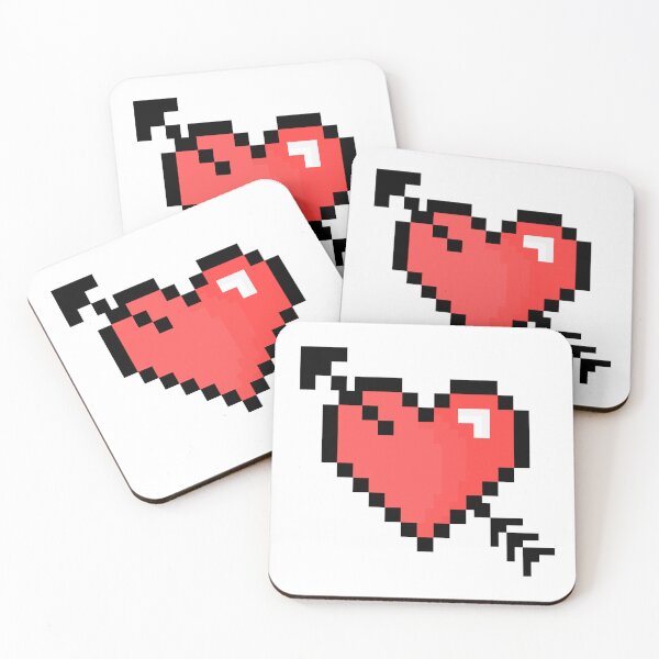 Item preview, Heart and Arrow (PixelArt) designed and sold by Koemi-.