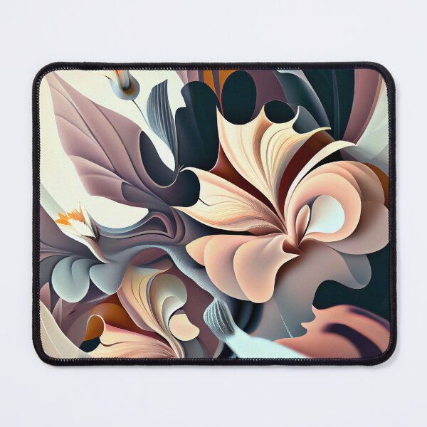 Item preview, Irregular Semi Abstract Floral Pattern Digital Painting designed and sold by CodeAndColors.