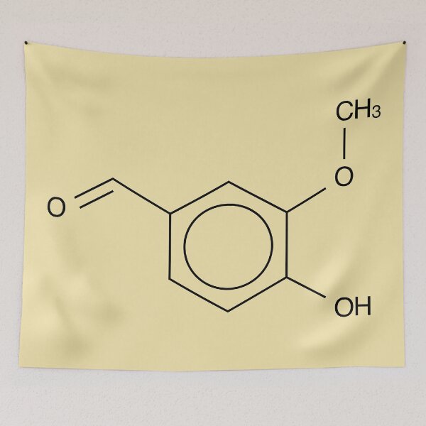 Artikelvorschau, Vanillin Chemical Molecule Structure entworfen und verkauft von Girih.