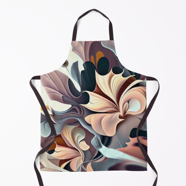 Aperçu de l'œuvre Irregular Semi Abstract Floral Pattern Digital Painting créée et vendue par CodeAndColors.