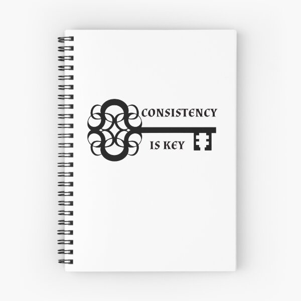 Item preview, CONSISTENCY IS KEY - motivational quote designed and sold by KatisDesign.