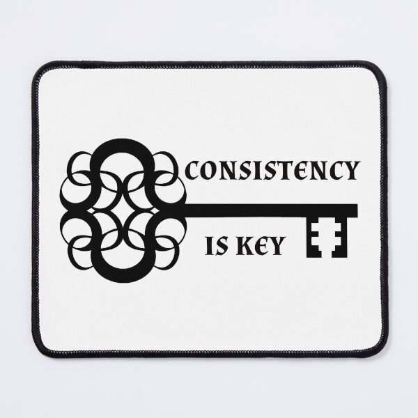 Item preview, CONSISTENCY IS KEY - motivational quote designed and sold by KatisDesign.