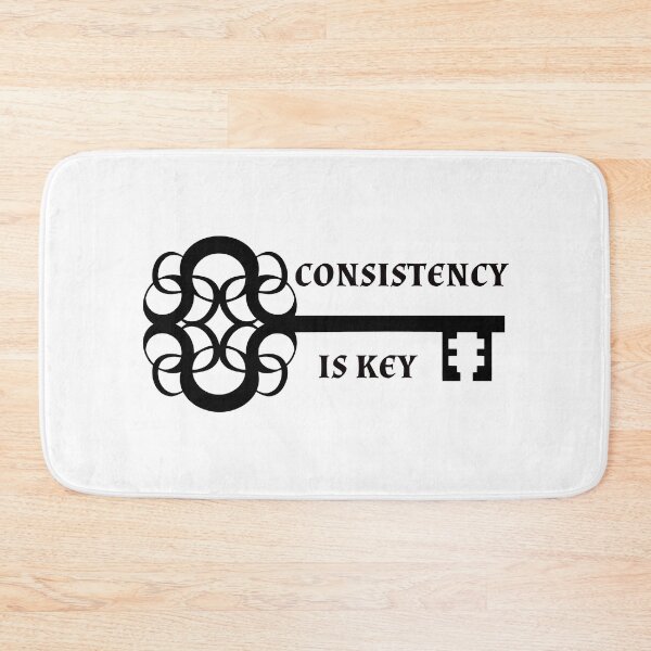 Item preview, CONSISTENCY IS KEY - motivational quote designed and sold by KatisDesign.