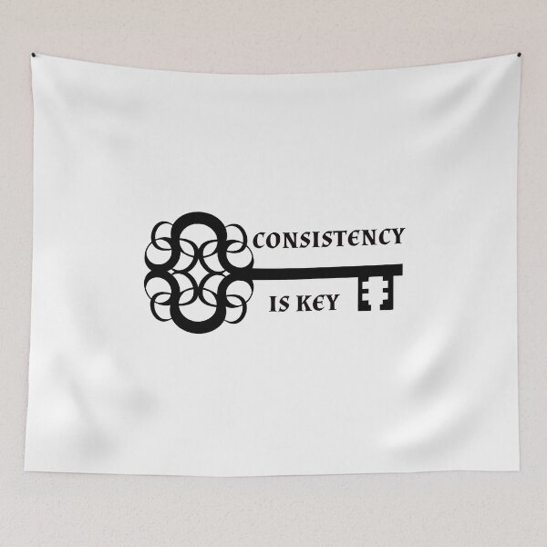 Item preview, CONSISTENCY IS KEY - motivational quote designed and sold by KatisDesign.