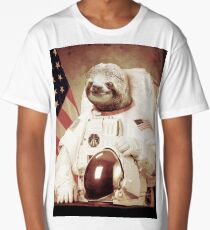 Astronaut Sloth Long T-Shirt
