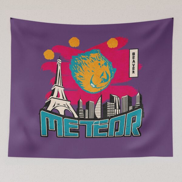 Item preview, Beaver Meteor, Epic Funny Apocalyptic Cityscape Event designed and sold by vystudio.