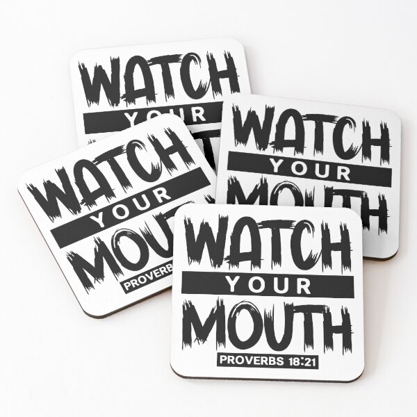 Item preview, Watch Your Mouth - Proverbs 18:21 designed and sold by plushism.
