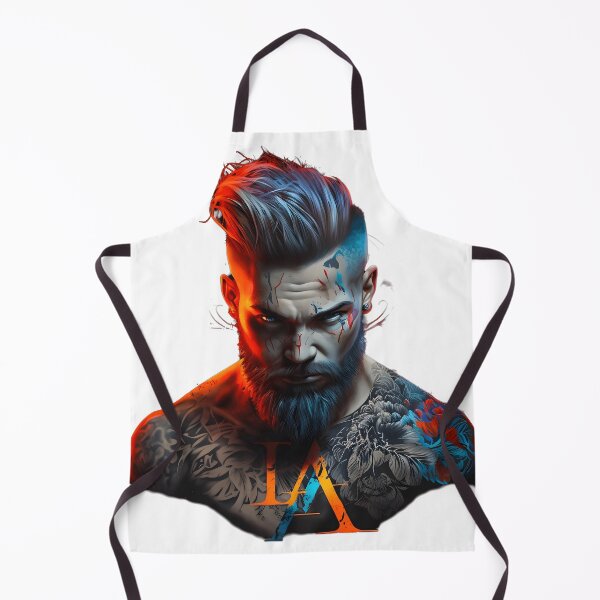 Item preview, tattoed mohawk guy designed and sold by R&B Art and design.