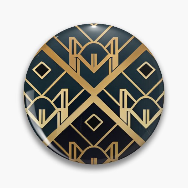 Item preview, Angular Hollywood Regency Pattern Digital Painting designed and sold by CodeAndColors.