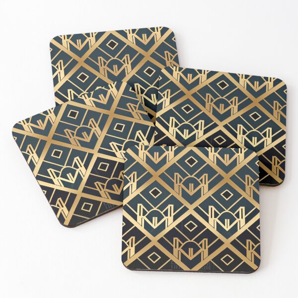 Item preview, Angular Hollywood Regency Pattern Digital Painting designed and sold by CodeAndColors.