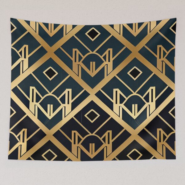Item preview, Angular Hollywood Regency Pattern Digital Painting designed and sold by CodeAndColors.
