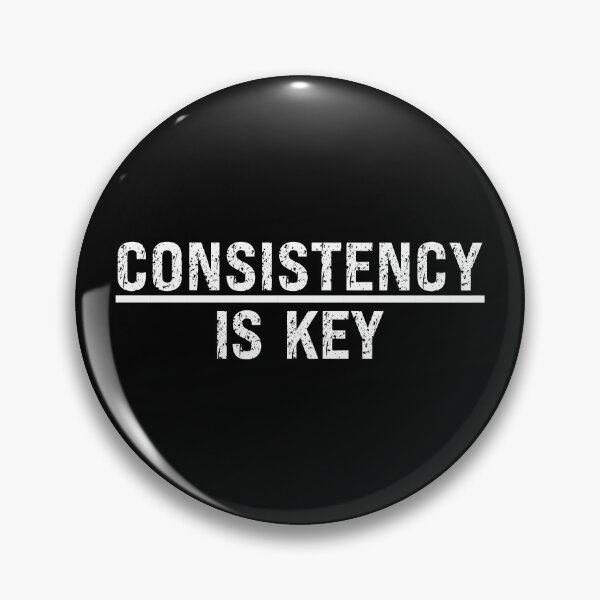 Item preview, CONSISTENCY IS KEY - motivational quote designed and sold by KatisDesign.