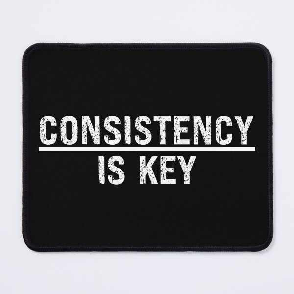 Item preview, CONSISTENCY IS KEY - motivational quote designed and sold by KatisDesign.