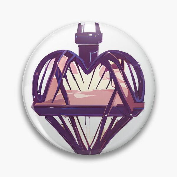Item preview, Purple warm colored imprisoned glass heart-shaped pandora cage designed and sold by Goatonfire.