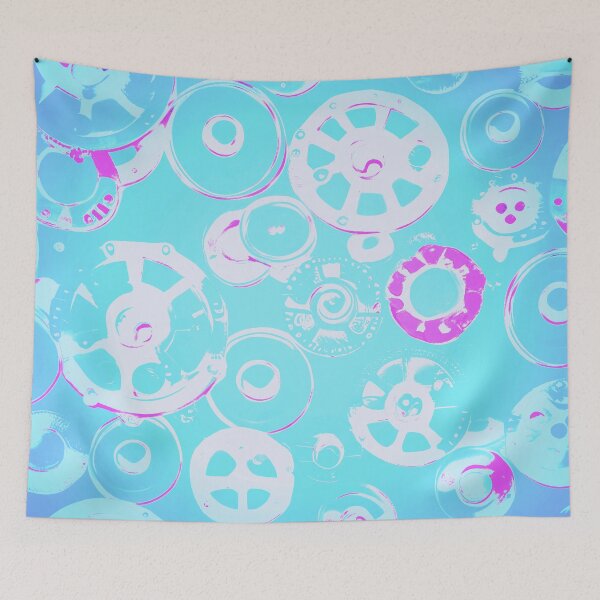 Item preview, Buttons and Wheels - Pastel Blue designed and sold by asurtiumgreen.