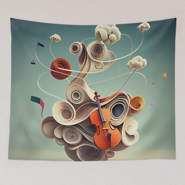 Item preview, Air Strings Digital Painting designed and sold by CodeAndColors.