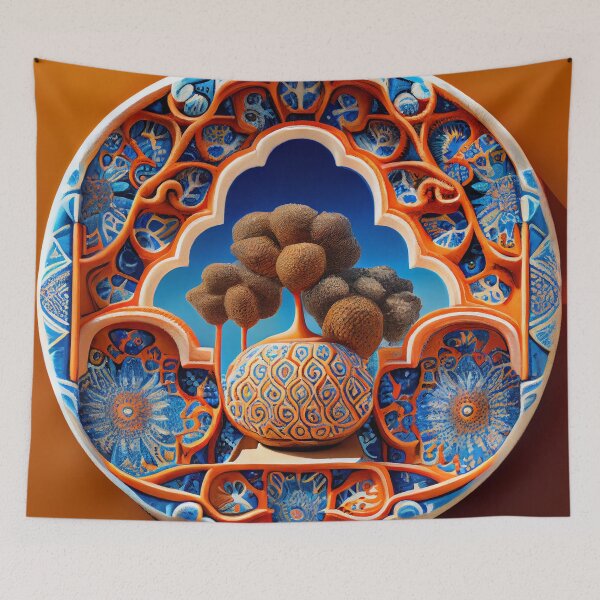 Item preview, Dazzling Complex Clay Surreal New Mediterranean Pattern Digital Painting designed and sold by CodeAndColors.