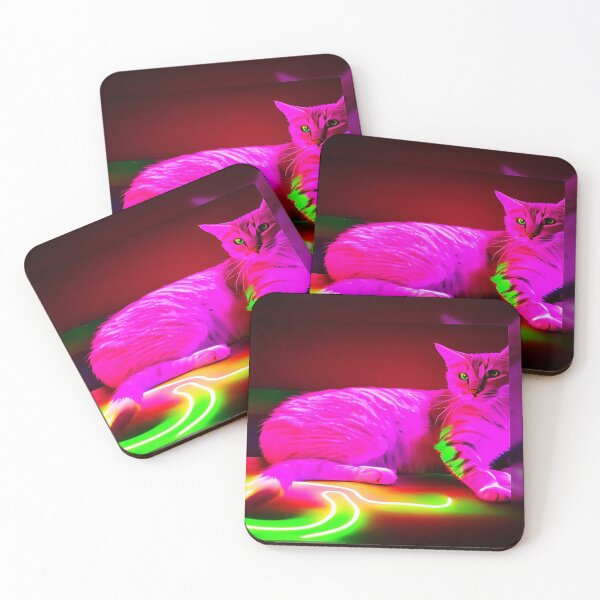 Item preview, "The Neon Cat's Meow" designed and sold by Custom Crest.