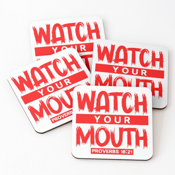 Item preview, Watch Your Mouth - Proverbs 18:21 designed and sold by plushism.