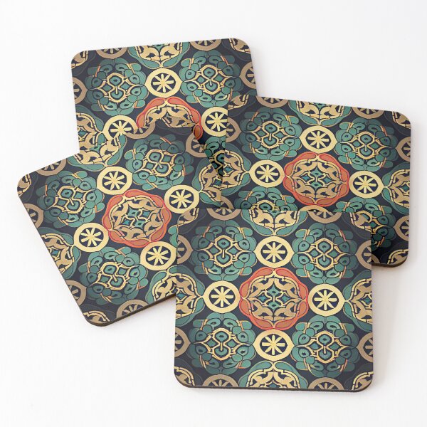 Item preview, Muted Asian Pattern Digital Painting designed and sold by CodeAndColors.